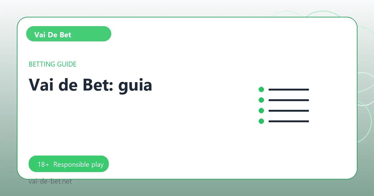 Vai de Bet: guia - Vai De Bet guide