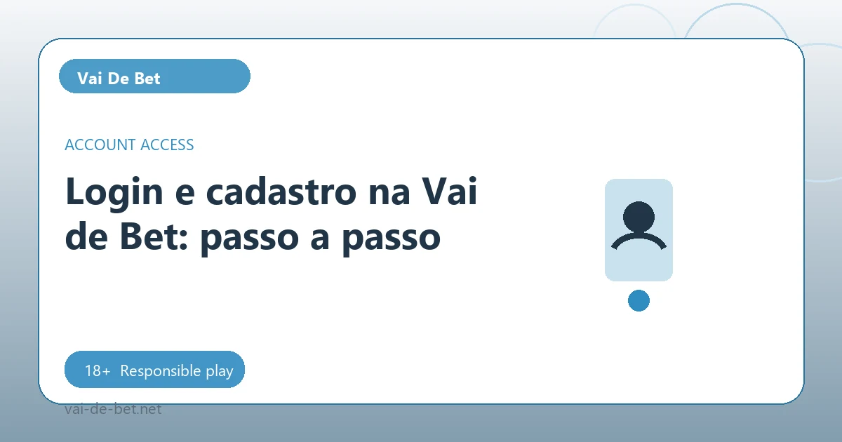 Login e cadastro na Vai de Bet: passo a passo - Vai De Bet guide